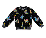 Magic Butterfly Sequin Bomber