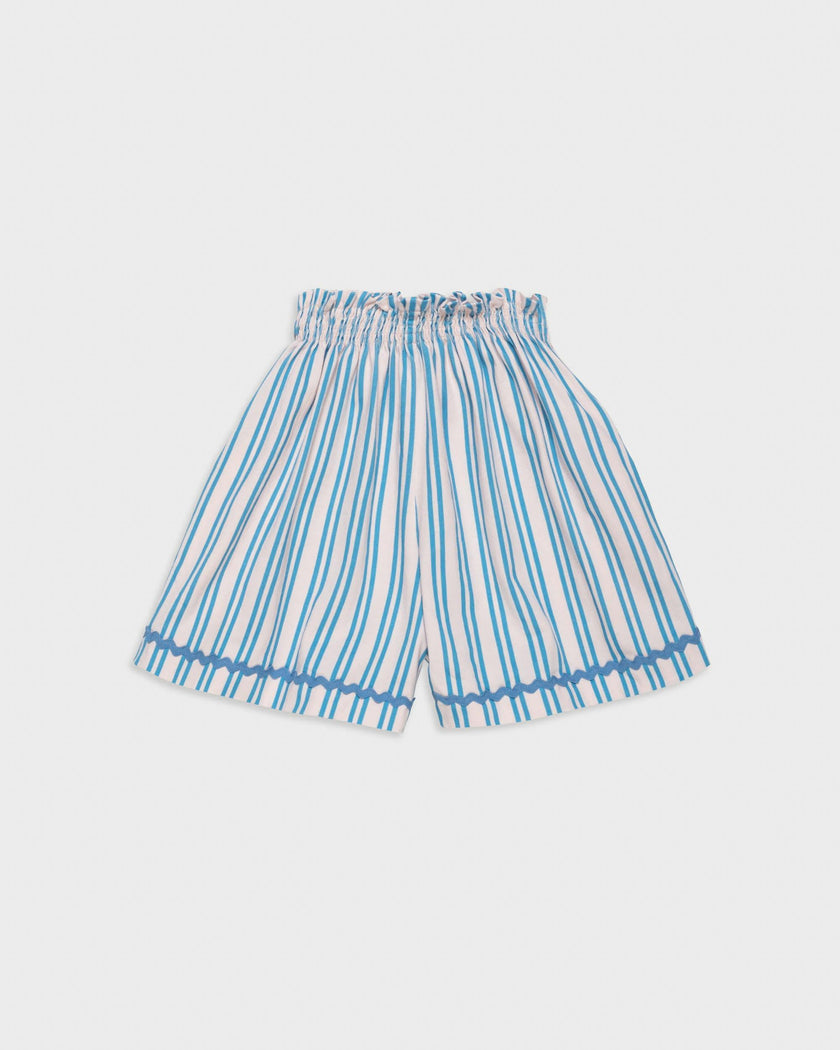 Flutter Shorts in Pink Cloud Stripe