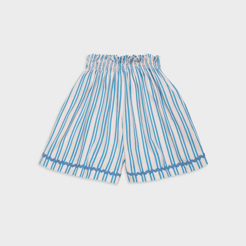 Flutter Shorts in Pink Cloud Stripe