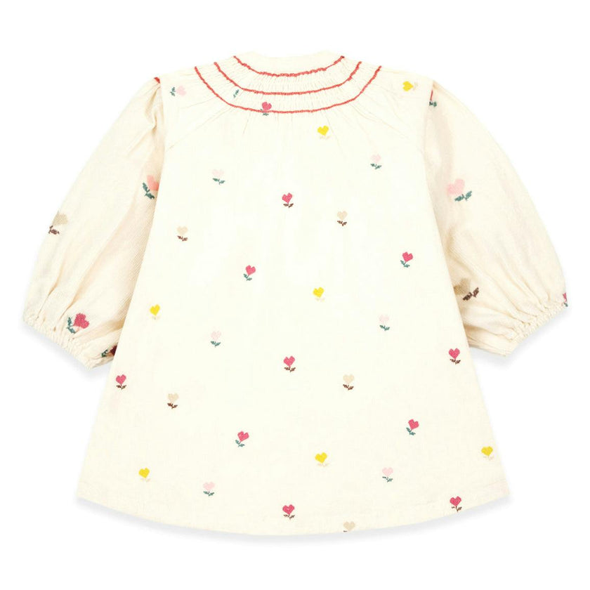BONTON Poupee Baby Dress - Coeur Flower