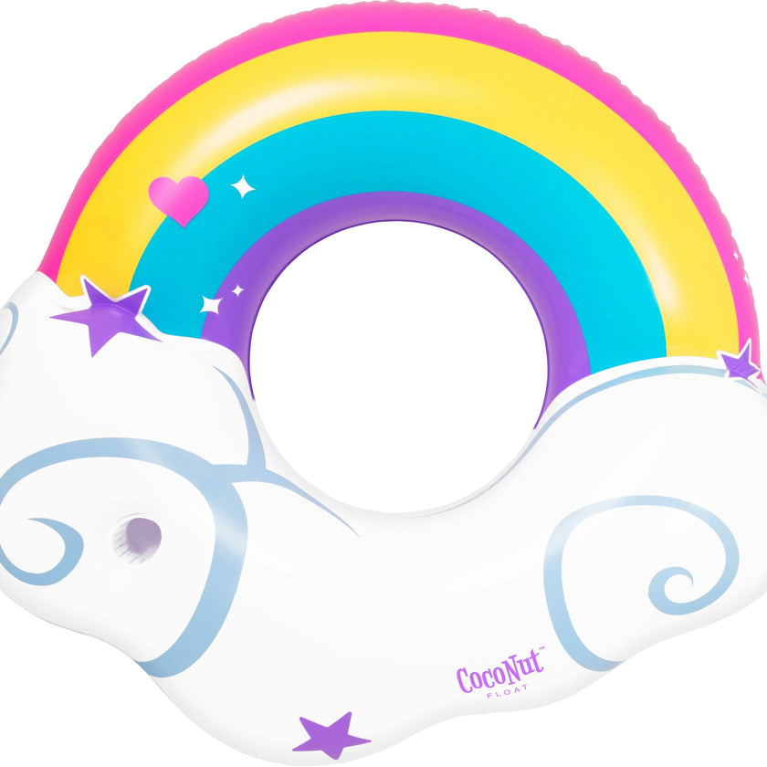 Rainbow Cloud with Cup Holder Pool Float