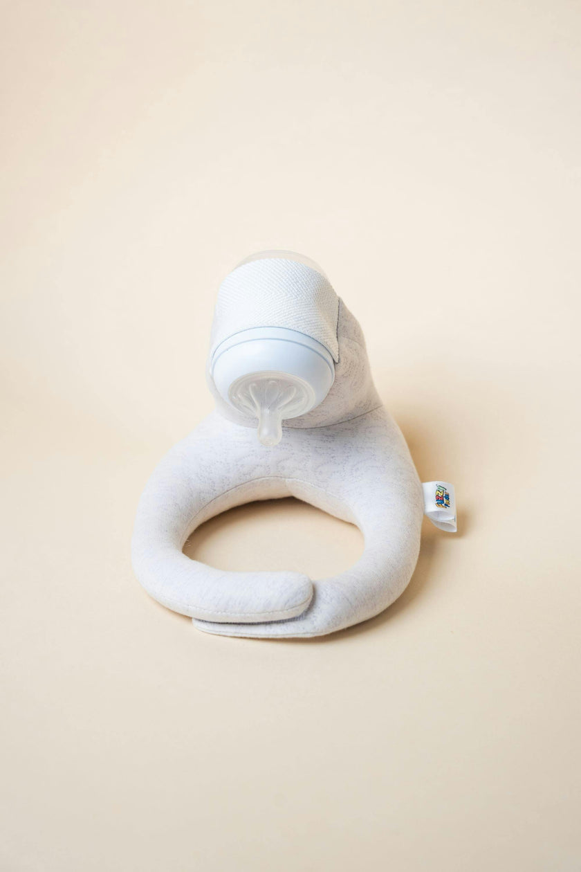 Baby Bottle Pillow Holder for Parents - "Look Ma No Hands"