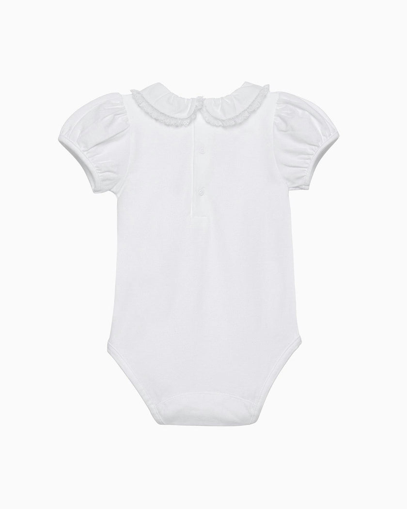 Baby Short-Sleeved Evelyn Trim Bodysuit