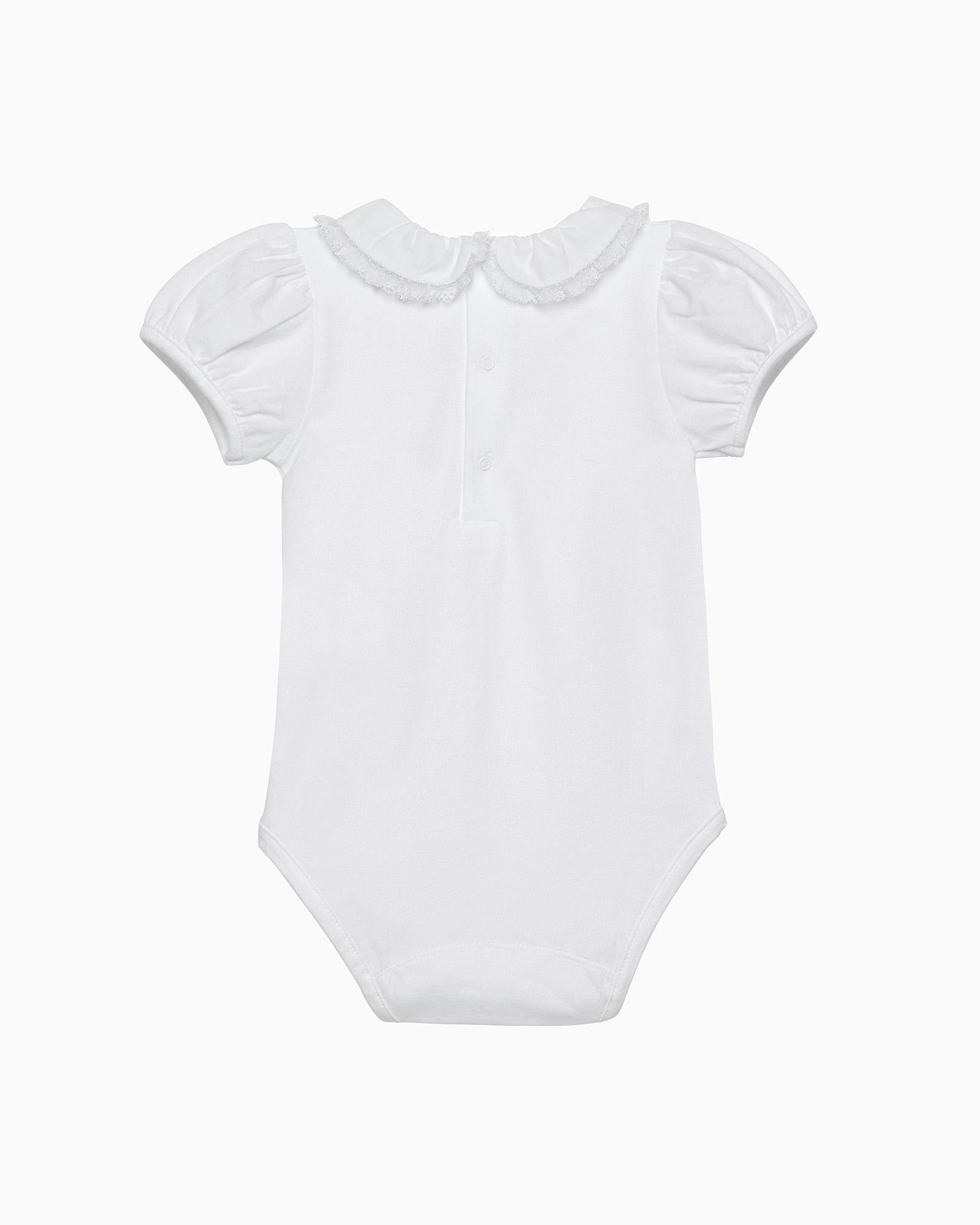 Baby Short-Sleeved Evelyn Trim Bodysuit