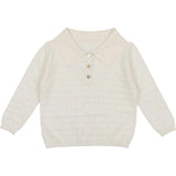 Textured Triangle Classic Collared Relaxed Fit Sweater