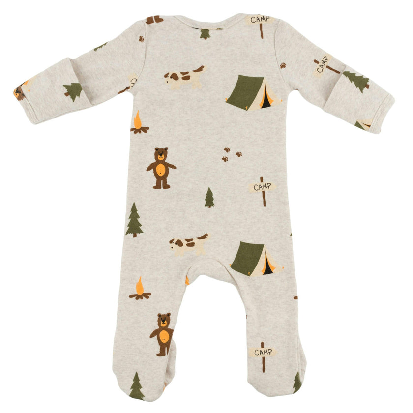 Camping Print Pocket Onesie
