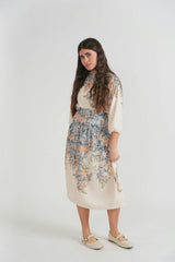 Boarder Floral Skirt Set
