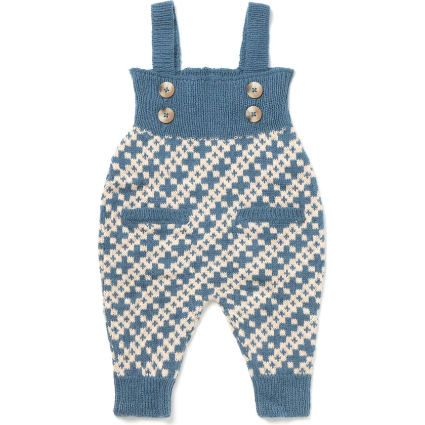 Acorn Ribbed Bib Buttoned Strap Jumper