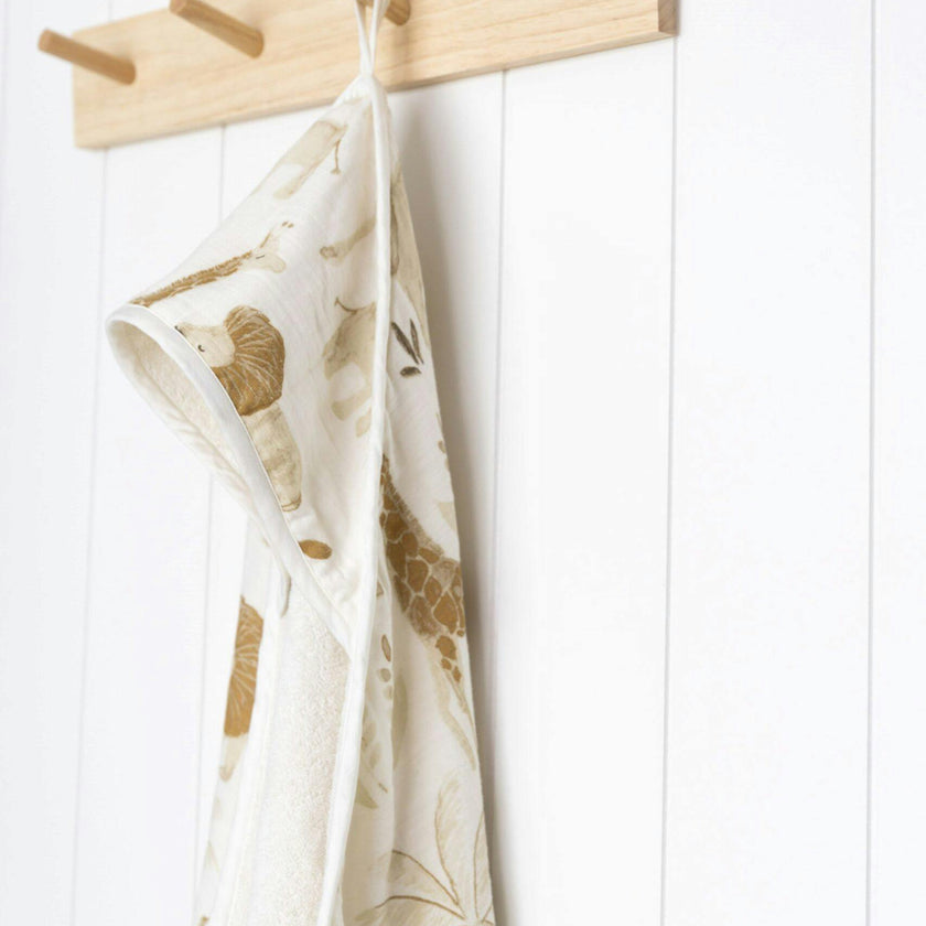 Kendi Safari Animal Hooded Baby Bath Towel