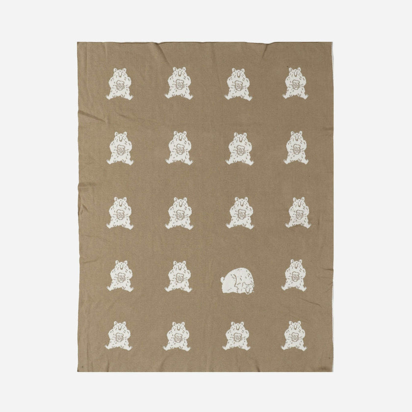 Organic Cotton Blanket, Honey Bear