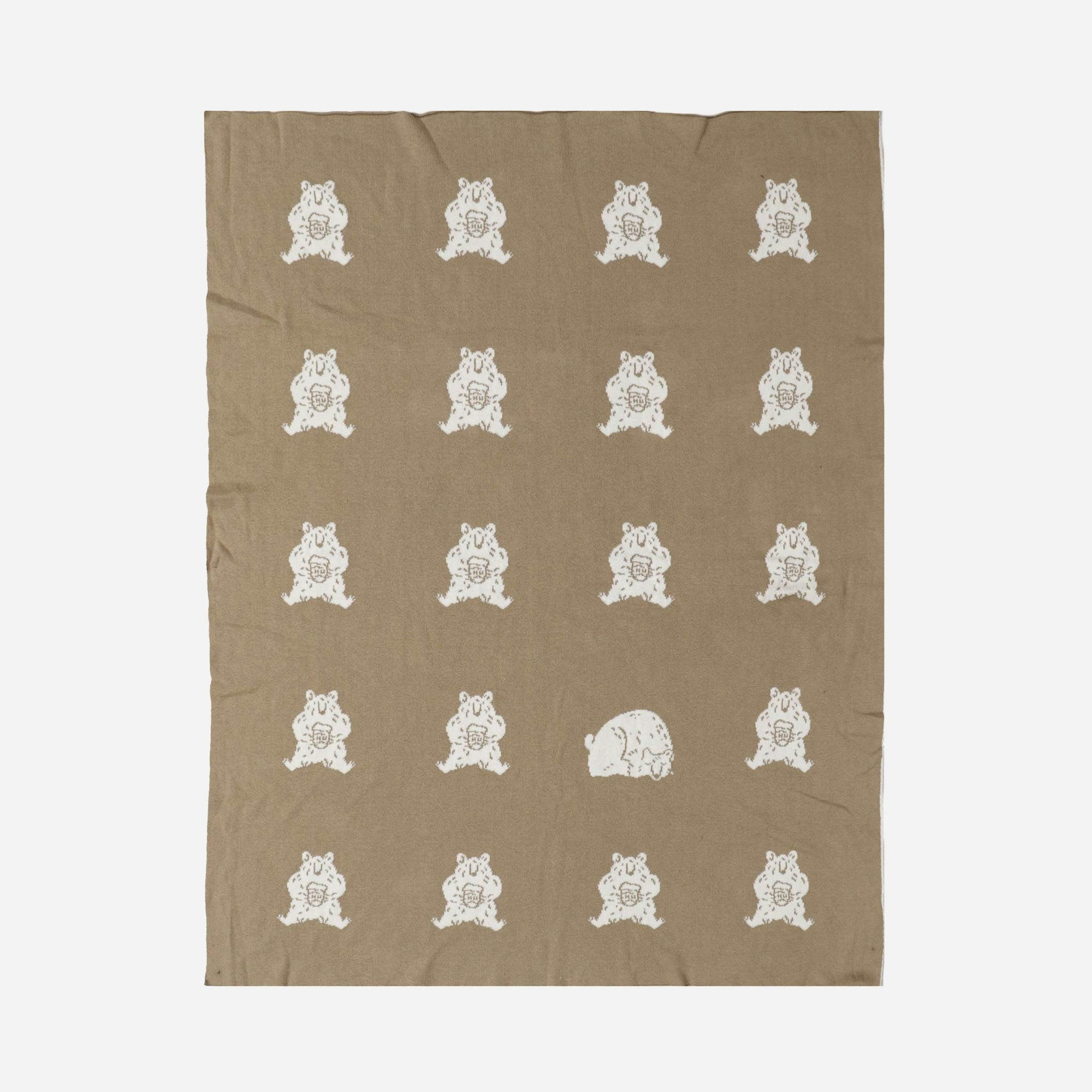 Organic Cotton Blanket, Honey Bear