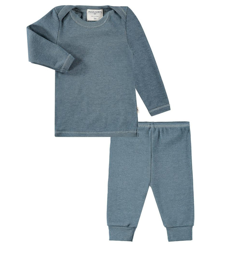 Rib Lap Tee and Legging Set