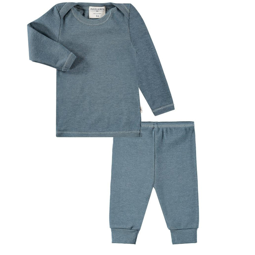 Rib Lap Tee and Legging Set
