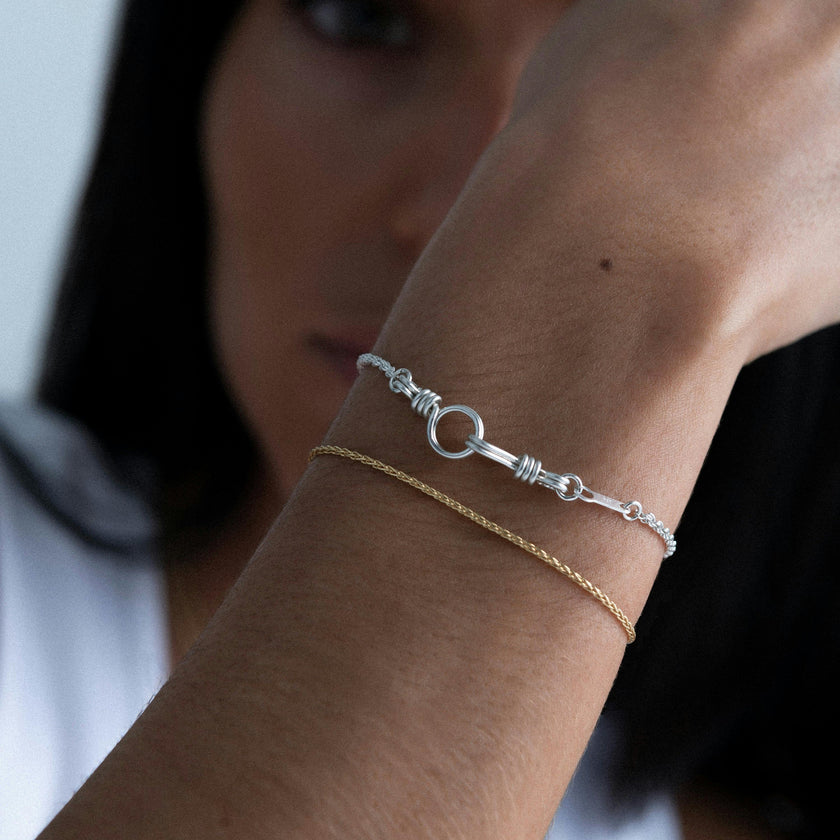 Women's Rope Chain Bracelet, Silver 925