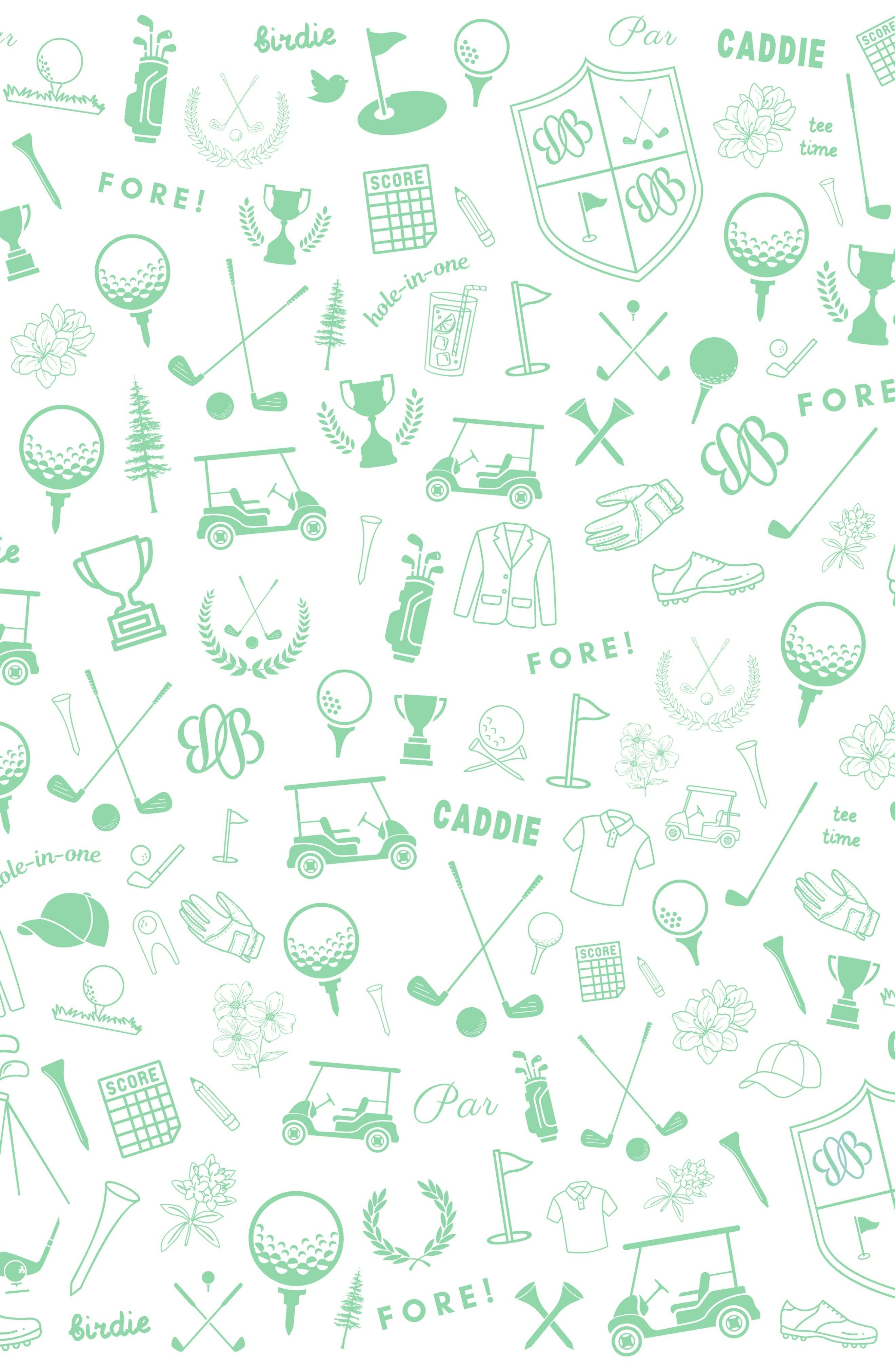 Golf Print Bib