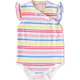 Rainbow Stripe Onesie with Bows