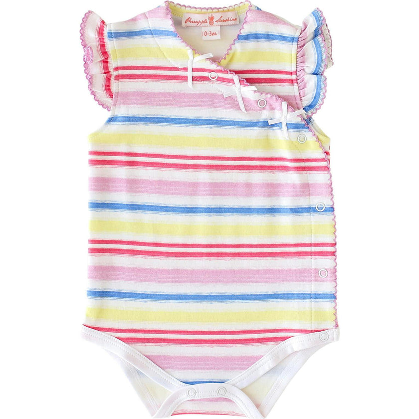 Rainbow Stripe Onesie with Bows