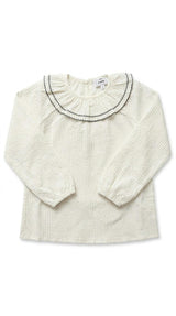 Scallop Collar Blouse