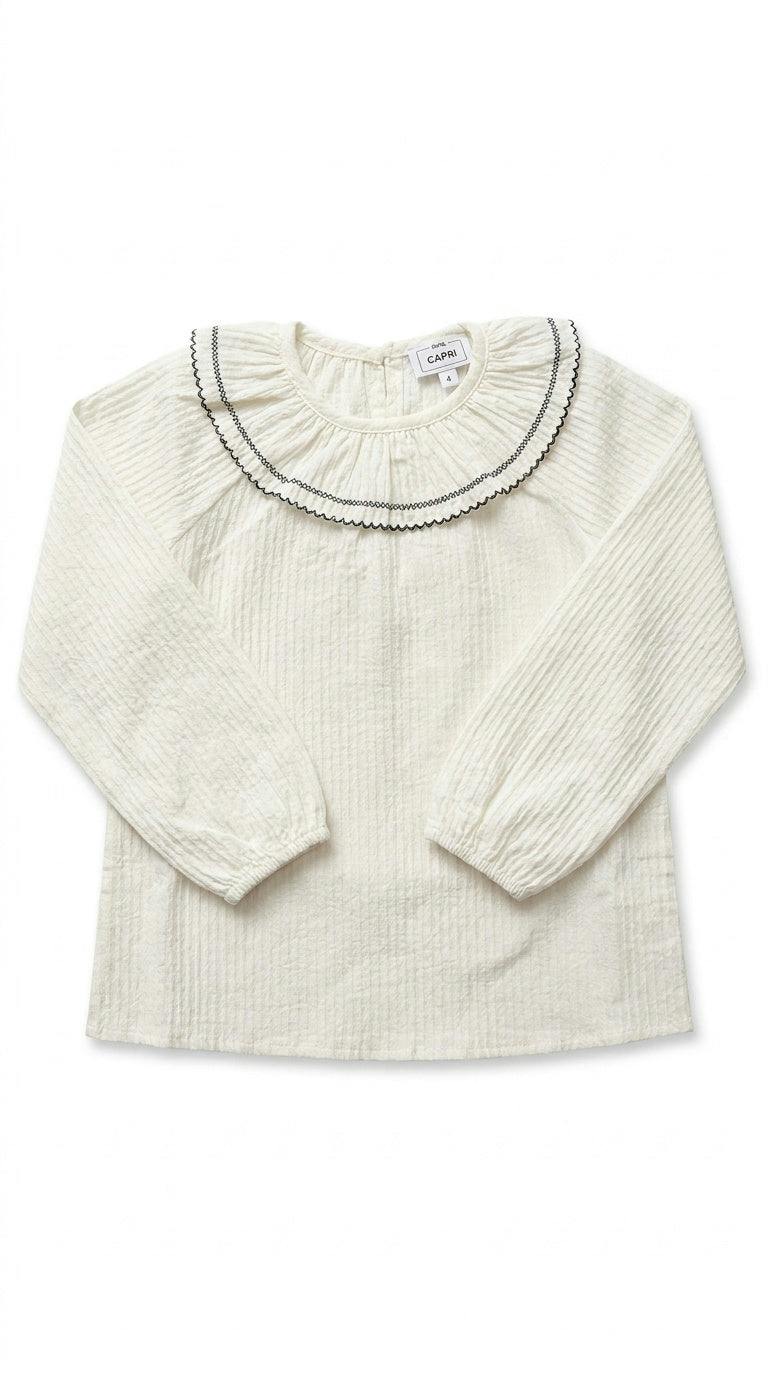 Scallop Collar Blouse