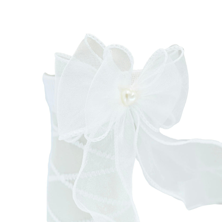 Tulle Tie Wrap Heart Socks