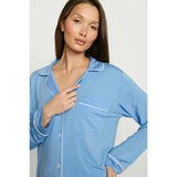 Gisele TENCEL™ Modal Long PJ Set, SUMMER BLUE/WHITE