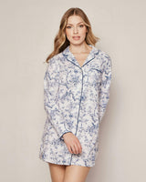 Women's Twill Nightshirt in Timeless Toile