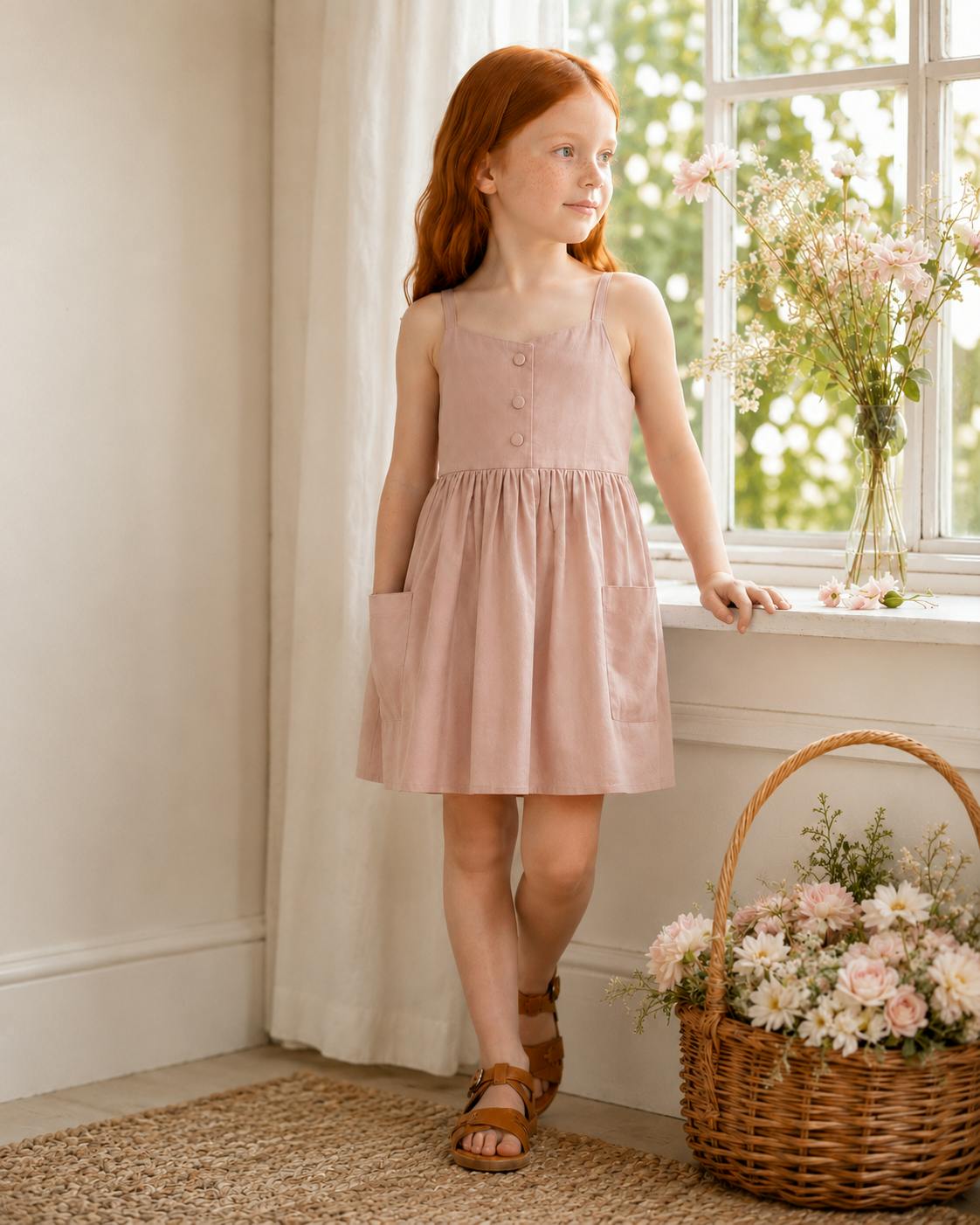 Annelise Dress | Antique Blush