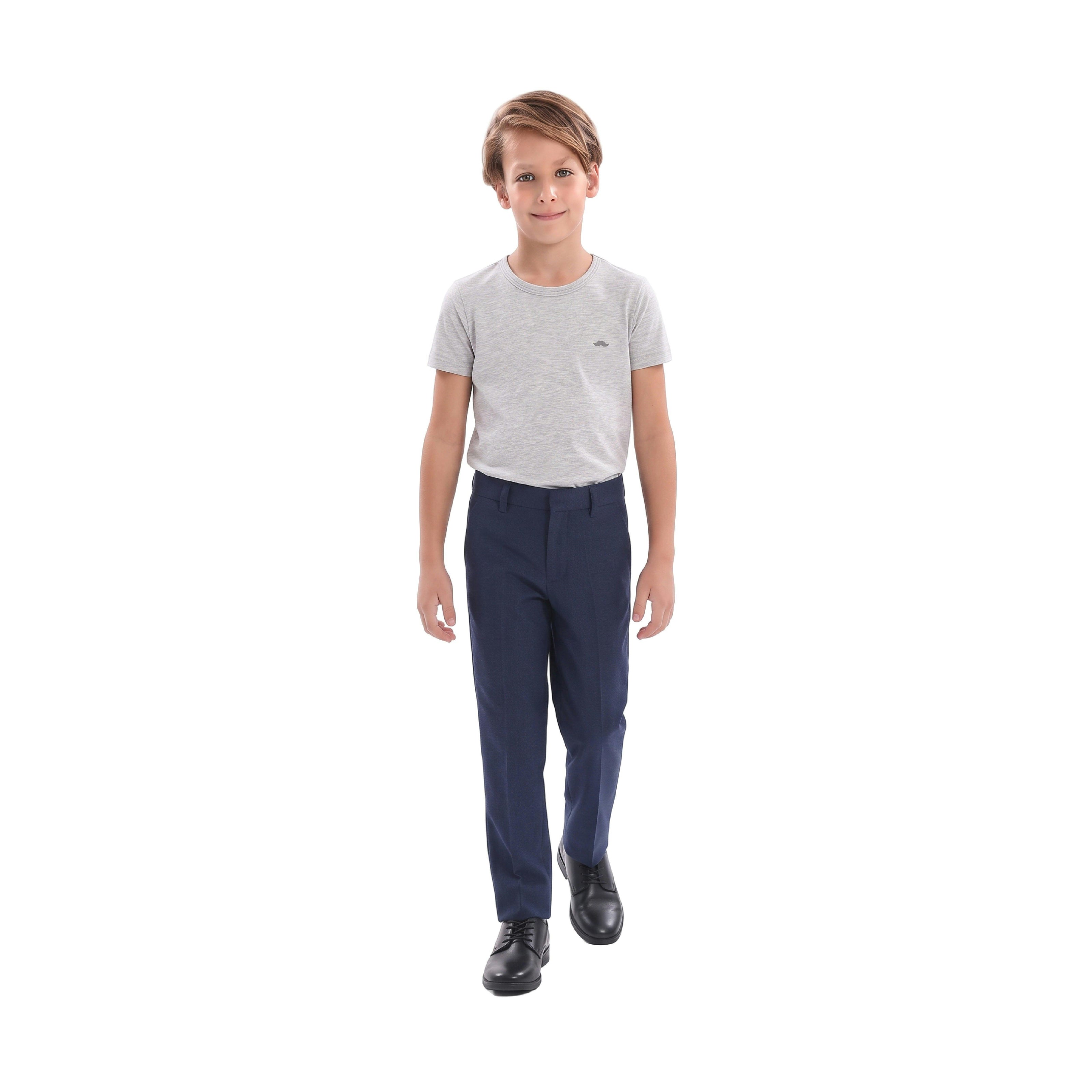 Gray Melange Solid Cotton T-Shirt