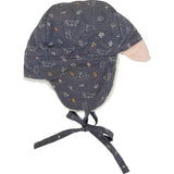 Winter Tie Hat, Blue