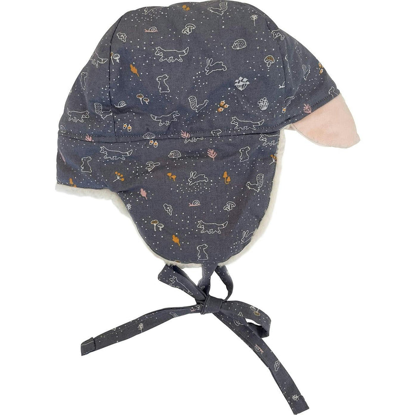 Winter Tie Hat, Blue