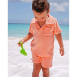 The Tropicana - Boys Coral Terry Polo