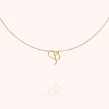 Initial Necklace, 14k Yellow Gold Filled