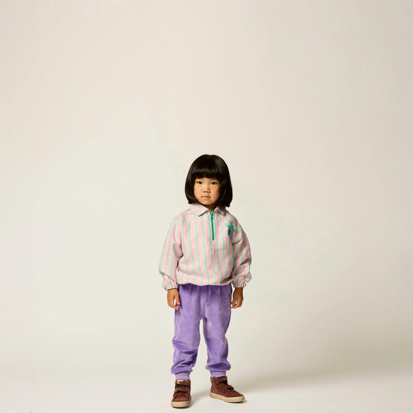 Velour Weekend Jogger in Violet