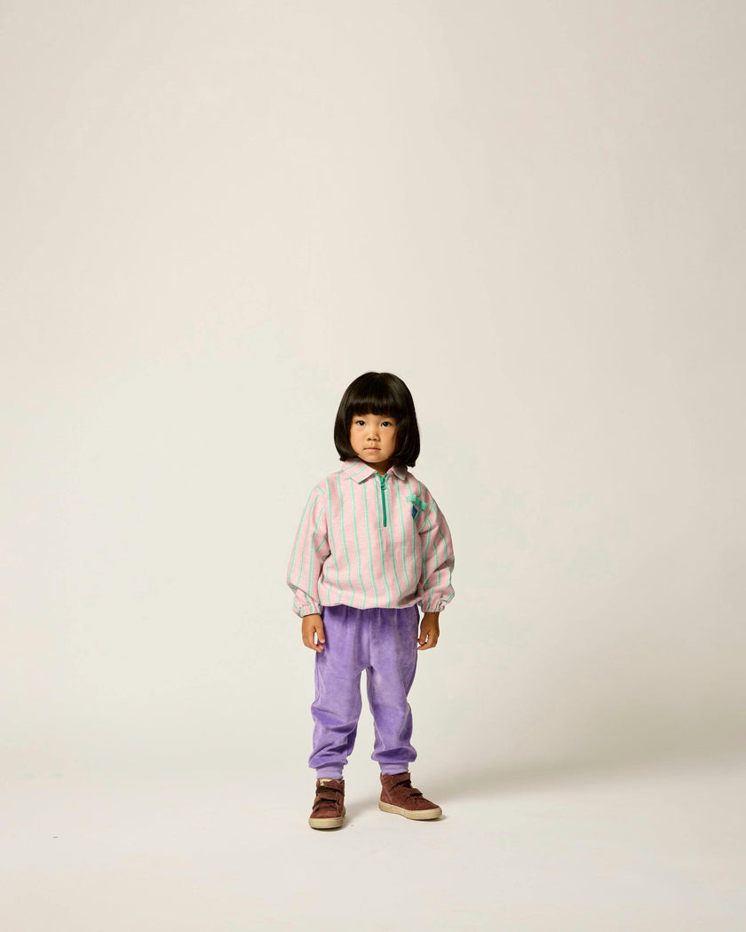 Velour Weekend Jogger in Violet