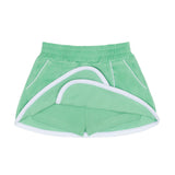 girls gustavia green french terry tennis tank top and skort set