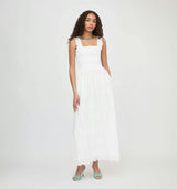 The Ashlyn Nap Dress - White Trellis Broderie