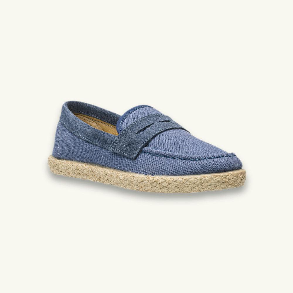 Loafer Espadrille | Indigo Linen