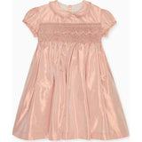 Blush Eleanor Silk Ceremony Girl Hand-Smocked Dress