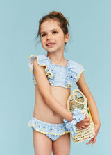 SCW x J&Josh Blue Gingham Lemon Bikini