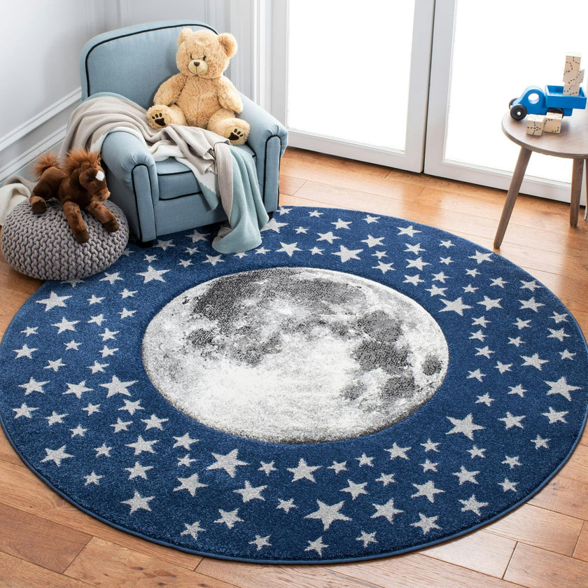 Carousel Kids Buzz Rug, Navy