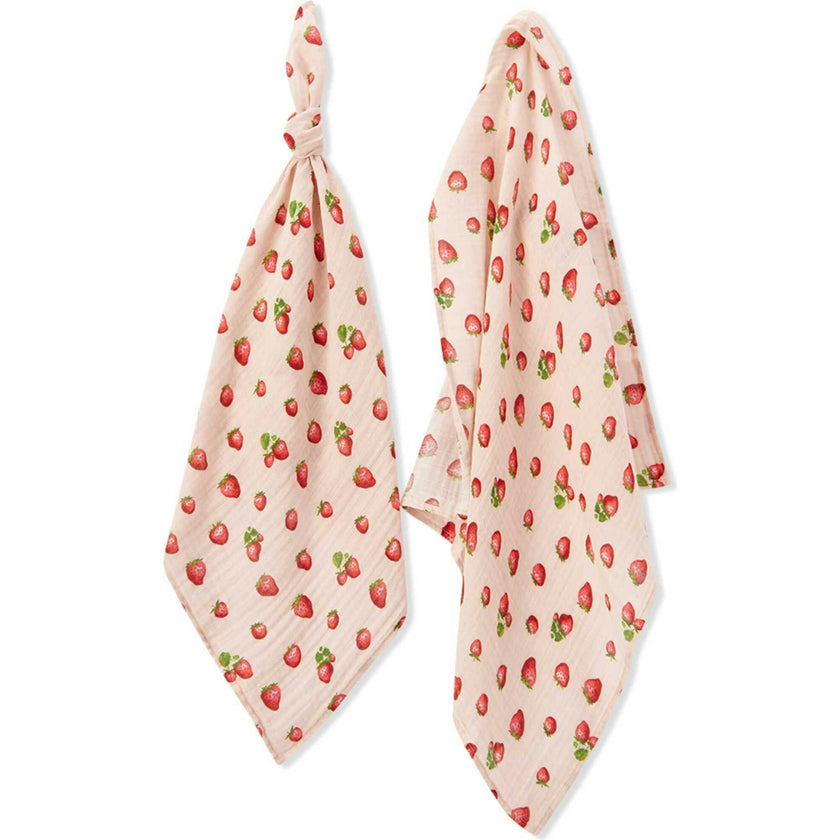 Strawberry Organic Cotton Burp Cloth