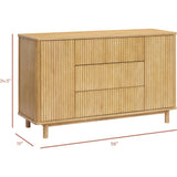 Pogo Tambour Assembled Dresser in Honey