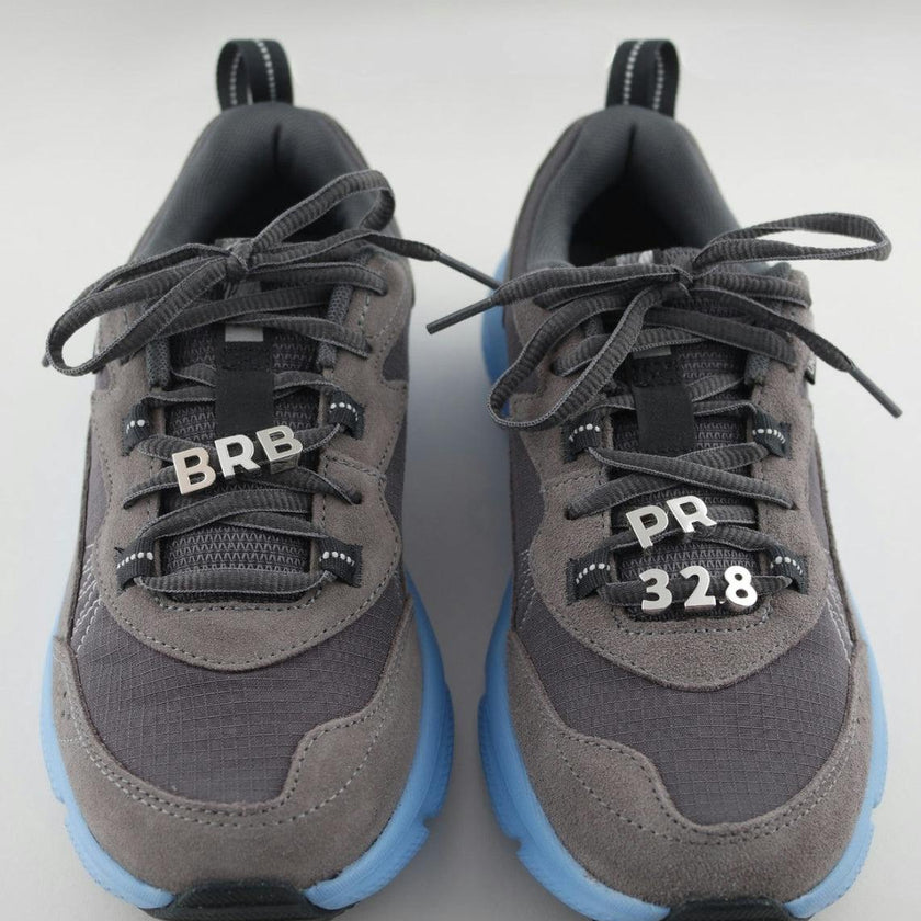 Silver Number Sneaker Charms
