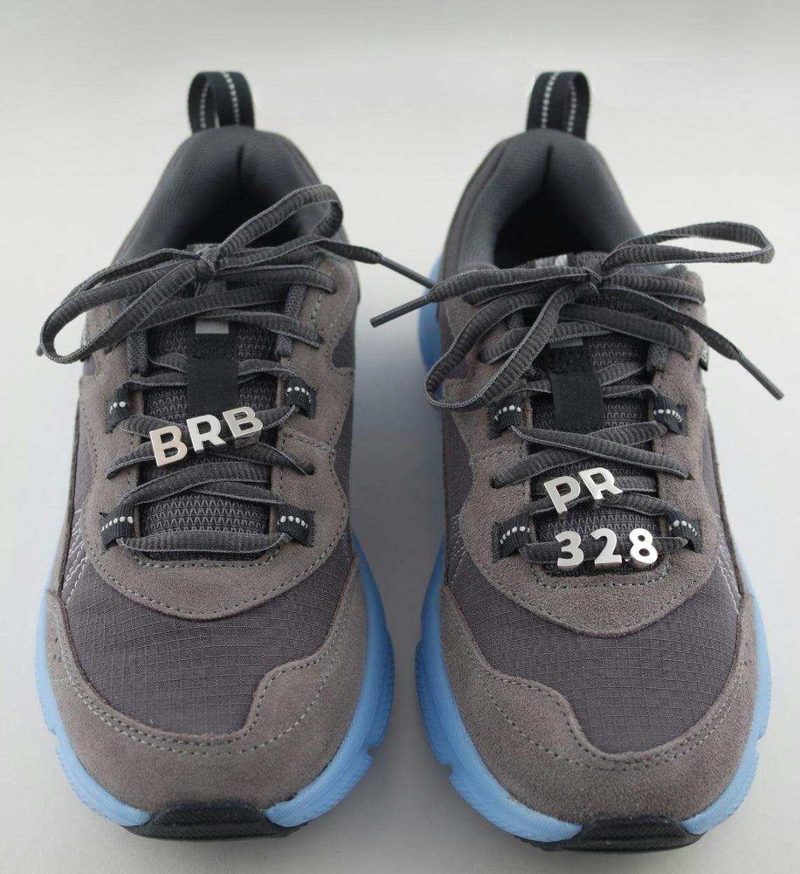 Silver Number Sneaker Charms