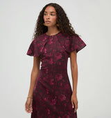The Davina Dress - Annabelle Botanica Burgundy