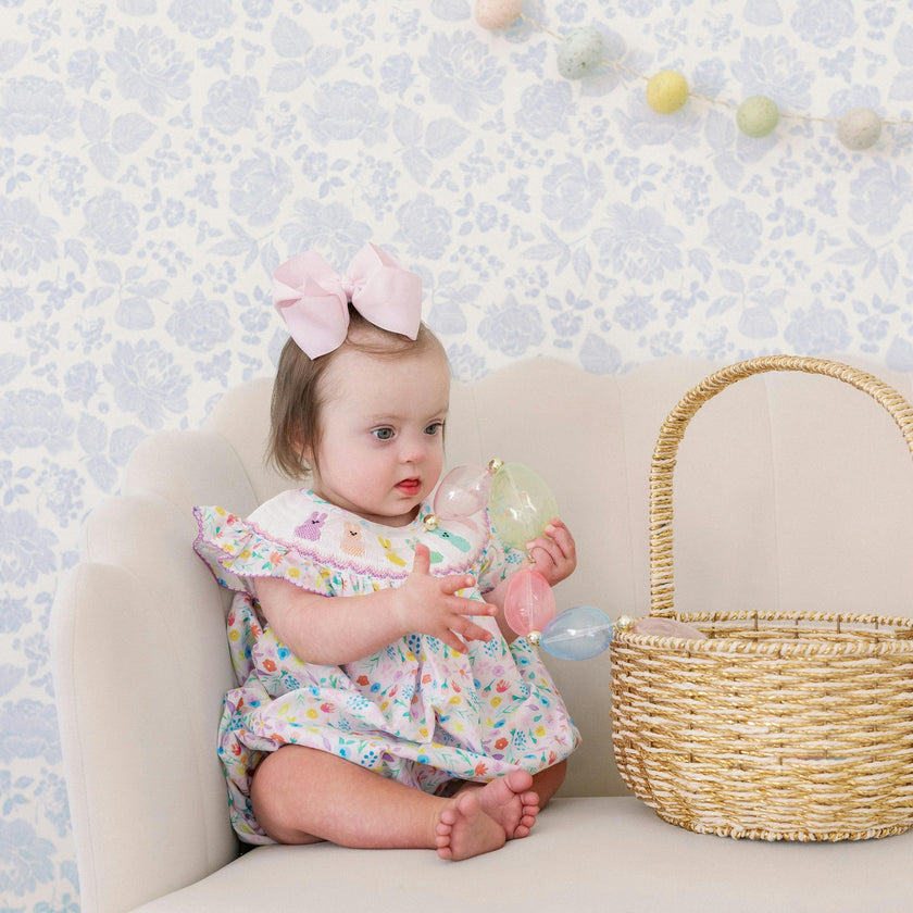 Serenity Bunny Smocked Bubble