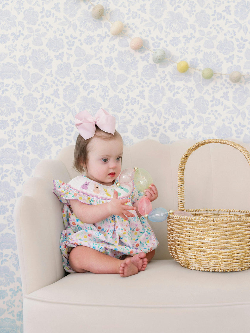 Serenity Bunny Smocked Bubble