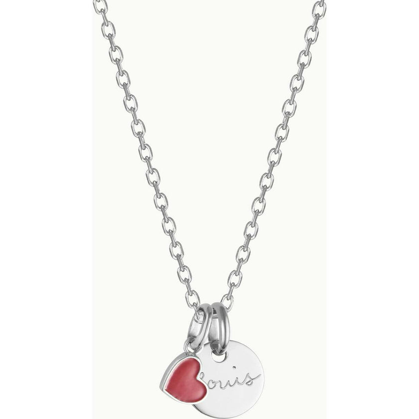 Personalized Valentine's Disc Necklace