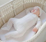 Vintage Knit Romper with Hat Ivory