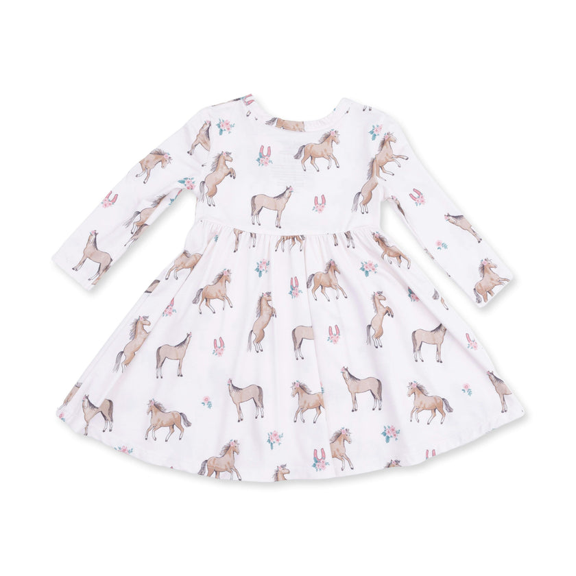 I Love Horses - Twirly Long Sleeve Dress